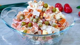 How to make a simple Crab Stick Salad.Best Imitation Crab Salad Recipe