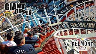 2024 Giant Dipper Roller Coaster On Ride 4K POV Belmont Park San Diego CA