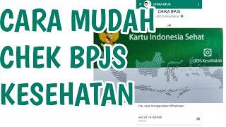 CARA CEK KEAKTIFAN BPJS KESEHATAN DENGAN Bot Whatsapp CHIKA BPJS