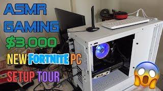 ASMR Gaming | $3,000 New Fortnite PC Setup Tour!  Relaxing Whispering 