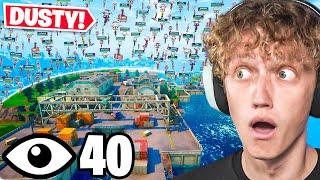 I Got All 40 Players To Land At DUSTY DOCKS In Fortnite Reload!