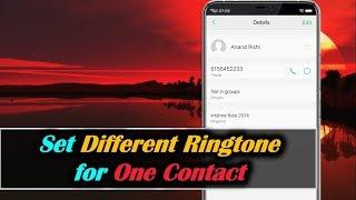 How to Set Different Ringtone for One Contact in Vivo