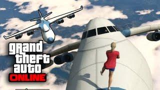 GTA V Online ps3 | 8/18/14 | Cargo Plane Stunts! - GTAHQHD's PoV