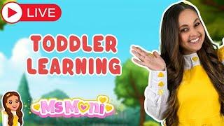  24/7 Baby & Toddler Learning Livestream | Kids Songs & Nursery Rhymes | Ms Moni