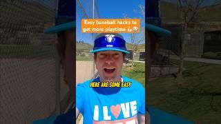 Easy baseball hacks to get more play time #baseball #baseballlife #baseballboy #comedy