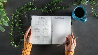 Minimal bullet journal setup » for productivity + mindfulness