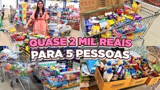 COMPRAS DO MÊS NO ATACADÃO! DEU TRÊS CARRINHOS DE TANTA COISA QUE COMPRAMOS