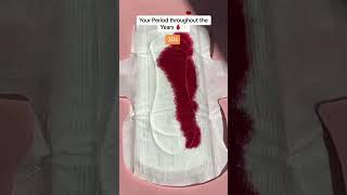 Your period flow will change with your age. Watch to see what your future flow holds🩸