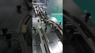 Flow pack machine with turntable disk automatic feeding line for biscuit packaging