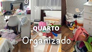 ORGANIZAÇÃO NO MEU QUARTO | limpando e organizando tudo🪣