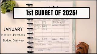 1ST BUDGET WITH ME OF 2025 | HOW TO BUDGET | BUDGETING FOR BEGINNERS | BUDGET WITH ME | #budget