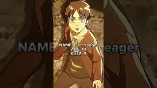 Eren Yeager's kills ️ [Attack on Titan] #shorts#anime