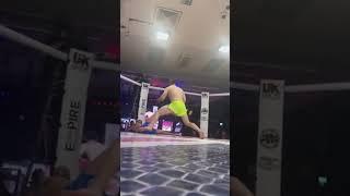 HUGE KO at UKFC 33️Mike Thompson lands huge shot to put his opponent down in the first round #mma