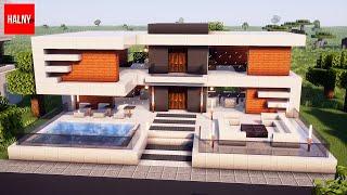 Simple minecraft modern house tutorial