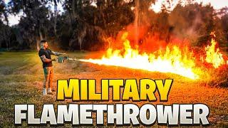 I Bought A $15,000 Military Grade Flamethrower !  | Braap Vlogs