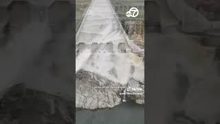 Water rushes through Oroville Dam as part of flood prevention plan