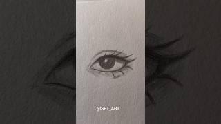 Simple to draw eyes.. #art #eyes #sketch #drawing #shorts