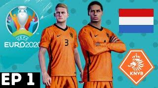 EURO 2020: HUP HOLLAND! Our Journey Begins | PES 2020 Tournament Playthrough | Ep1