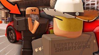 Car Thief STEALS CAR and SHOOTS at The SHERIFF! - RPF - ER:LC Liberty County Roleplay - S2 EP 32