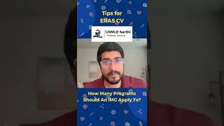 How many programs should an IMG apply to? | USMLE | Residency Match 2025 | ERAS CV & PS