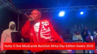 Nutty O live performance at MindLands  BurnOut Africa Day Edition Gweru 2025