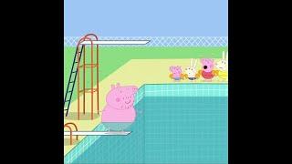 Daddy Pig Goes Swimming and Splashes Everyone  | Peppa Pig Official | Family Kids Cartoon