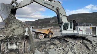 Liebherr 984 Excavator Loading Caterpillar 777C & 775E Dumpers - Sotiriadis/Labrianidis Mining