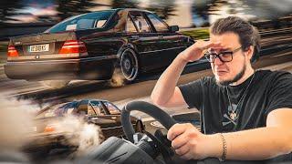 АРАБСКИЙ ДРИФТ И ШАШКИ НА ОГРОМНОМ КАБАНЕ! W140 S-CLASS ВАЛИТ БОКОМ В ПОТОКЕ! (ASSETTO CORSA)