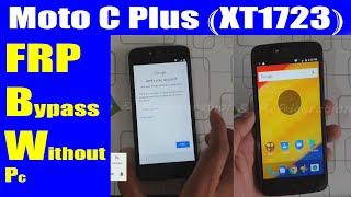 Moto C Plus (XT1723) FRP Bypass Google Account Without PC | Urdu Hindi