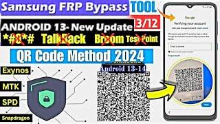 Samsung FRP Bypass Android 14/13/12 New Tool 2024 | Samsung Android 14 FRP Bypass ADB Enable QR Code