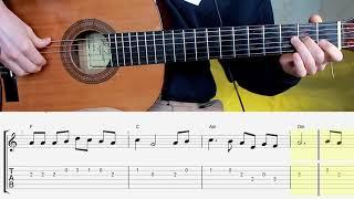 Песня "От Улыбки" на гитаре. Guitar. Notes. Tabs. Chords