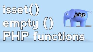 PHP For Beginners - Working with isset() and !empty() Function in PHP. Hindi/ Urdu