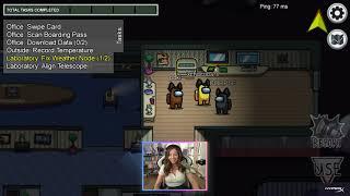 Pokimane AWKWARD moment with Corpse in Among Us...