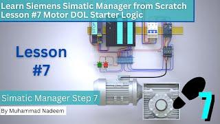 How to make DOL Motor Starter Logic in Simatic Manager ? Session no.7