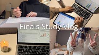 Eng) Uni study vlog | Finals period | very productive days | study and study