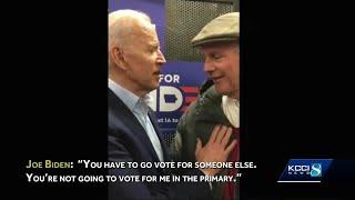 Joe Biden tells Des Moines activist 'vote for someone else' during tense exchange in Iowa