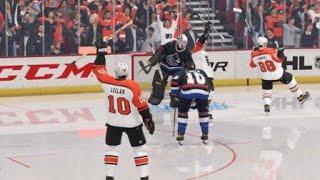 NHL 22 Throwback Game: Bertuzzi gets sent to the sinbin and Lindros scores a PP GOAL