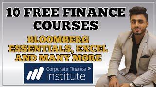 10 Free Finance Courses With Certifications | Bloomberg & Excel Courses | CFI Institute