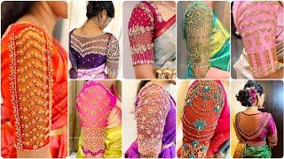 Bridal Heavy Maggam Work Blouse Designs|Aari style Work Designs|Latest Blouse Designs #maggamwork