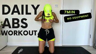 7 min DAILY ABS WORKOUT | No Equipment | Home Workout | Fitness Dilek