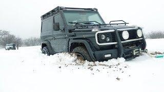 Mercedes G-Class vs Subaru Forester vs Suzuki Grand Vitara vs NIVA [Snow OFF Road]