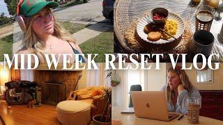 MID WEEK RESET VLOG | get my life together + cleaning the house + work from home + healthy meals