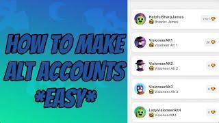 How To Make Alt Accounts For Brawl Stars! (2024)