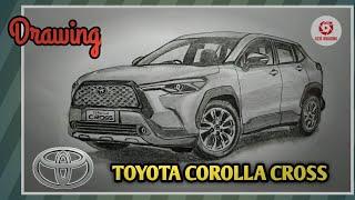 Drawing Toyota Corolla Cross