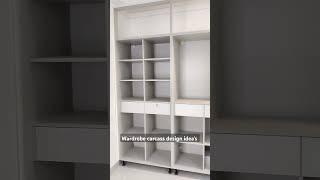 Wardrobe internal design idea along with iron cupboard space