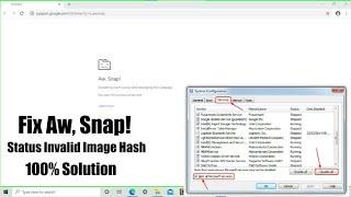 Aw snap google chrome ॥ Fix aw snap! ॥ Invalid image hash