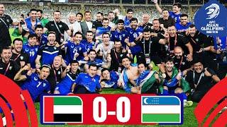 UZBEKISTAN REACH FIRST-EVER WORLD CUP! | UAE - Uzbekistan | Highlights #AsianQualifiers - Road To 26