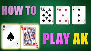 How to Play AK when you Miss the Flop