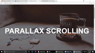 Jquery & HTML Tutorial | ParallaX Scrolling