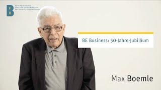 Interview mit dem ehemaligen Rektor Max Boemle | 50-Jahre-Jubliäum | BFH Wirtschaft